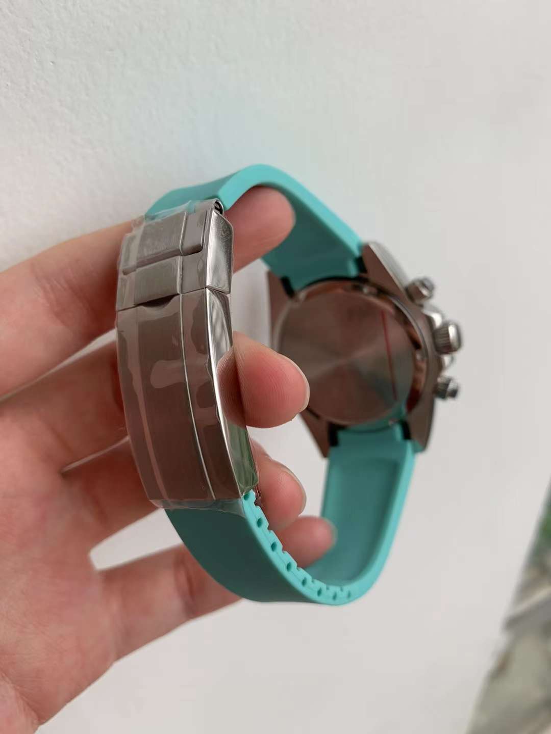 Seiko Mod Tiffany Blue Daytona Chronograph Quartz Tribute Cosmography Watch Gift for Him Seitona
